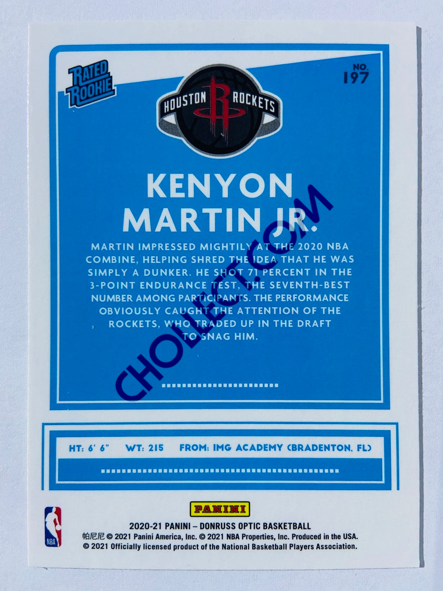 Kenyon Martin Jr. - Houston Rockets 2020-21 Panini Donruss Optic Rated Rookie #197