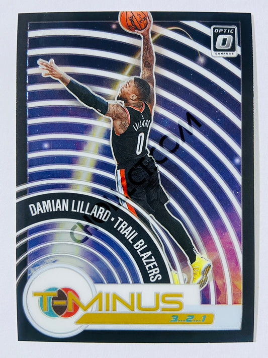 Damian Lillard - Portland Trail Blazers 2020-21 Panini Donruss Optic T-Minus 3.2.1. #14