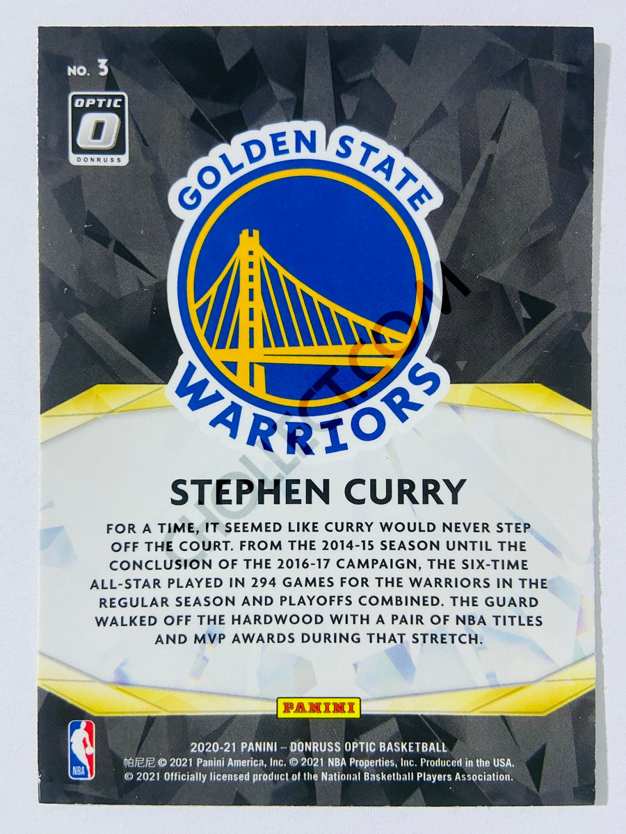Stephen Curry - Golden State Warriors 2020-21 Panini Donruss Optic Winner Stays #3
