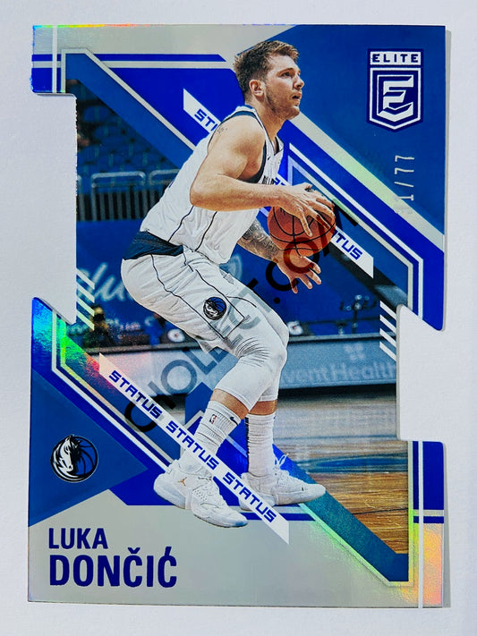 Luka Doncic - Dallas Mavericks 2020-21 Panini Donruss Elite #3 Aspirations Die Cut Parallel 31/77