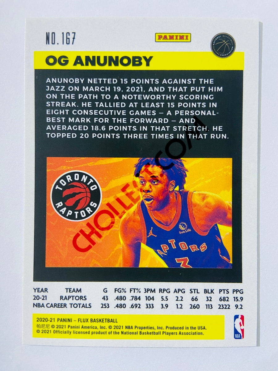 OG Anunoby - Toronto Raptors 2020-21 Panini Flux #167