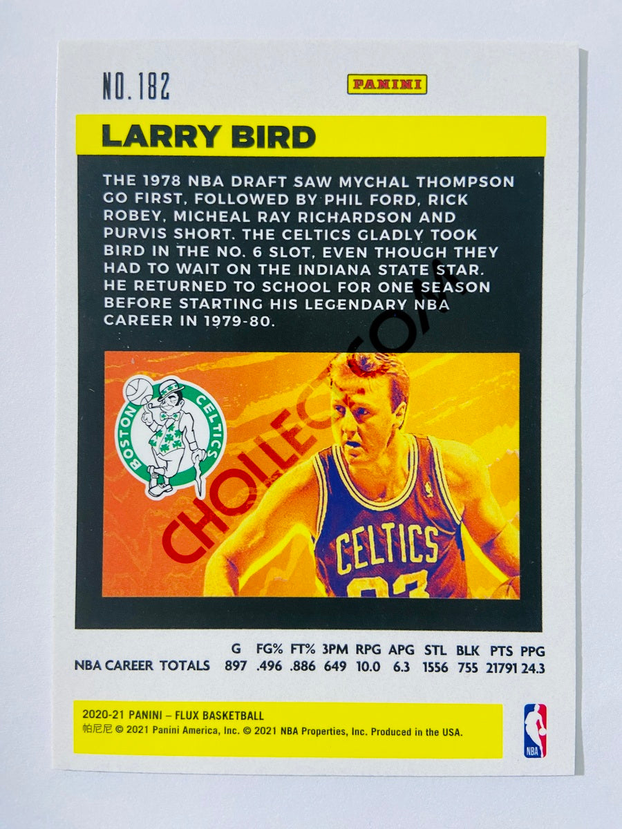 Larry Bird - Boston Celtics 2020-21 Panini Flux #182