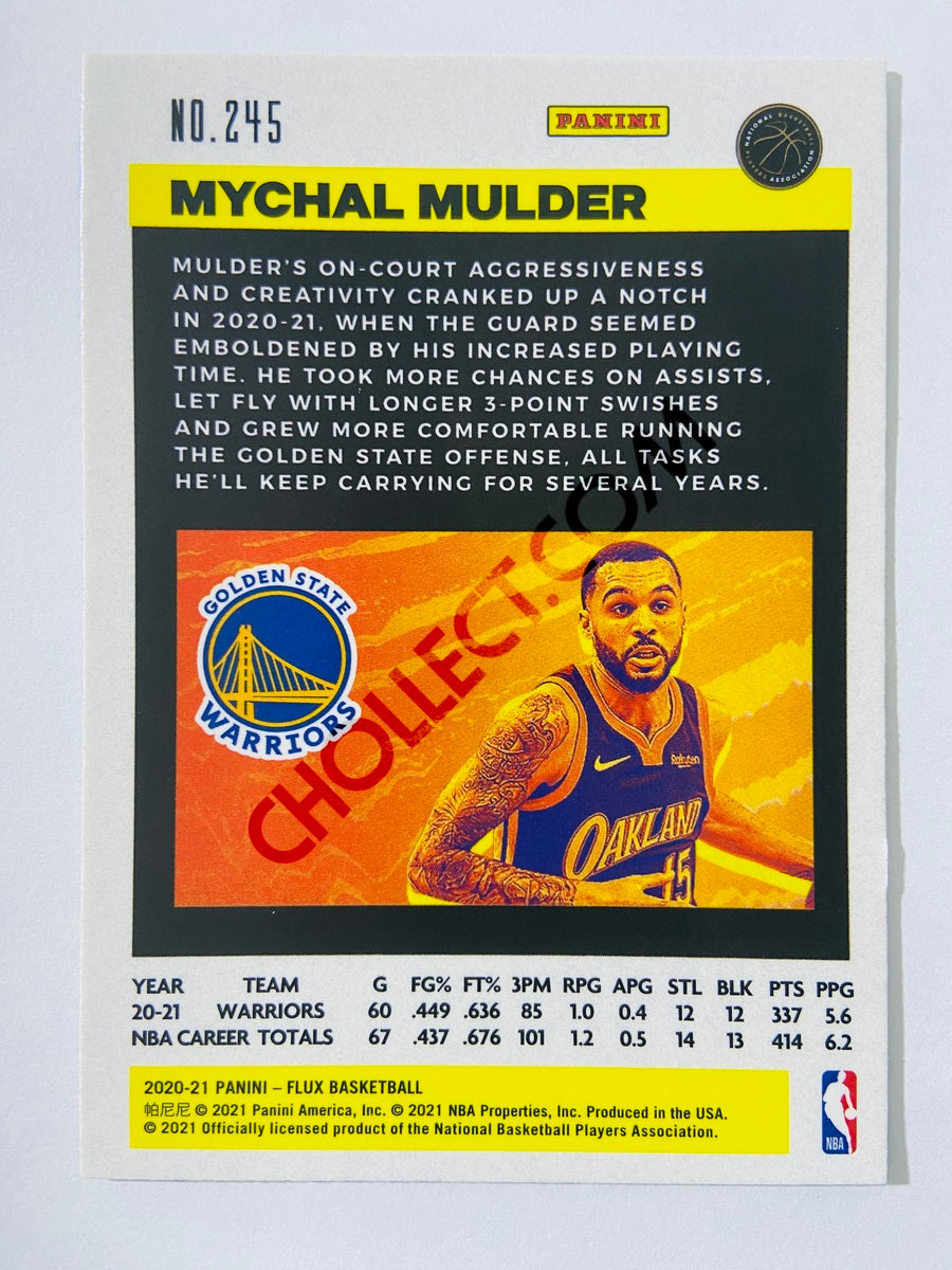 Mychal Mulder  - Golden State Warriors 2020-21 Panini Flux RC Rookie #245