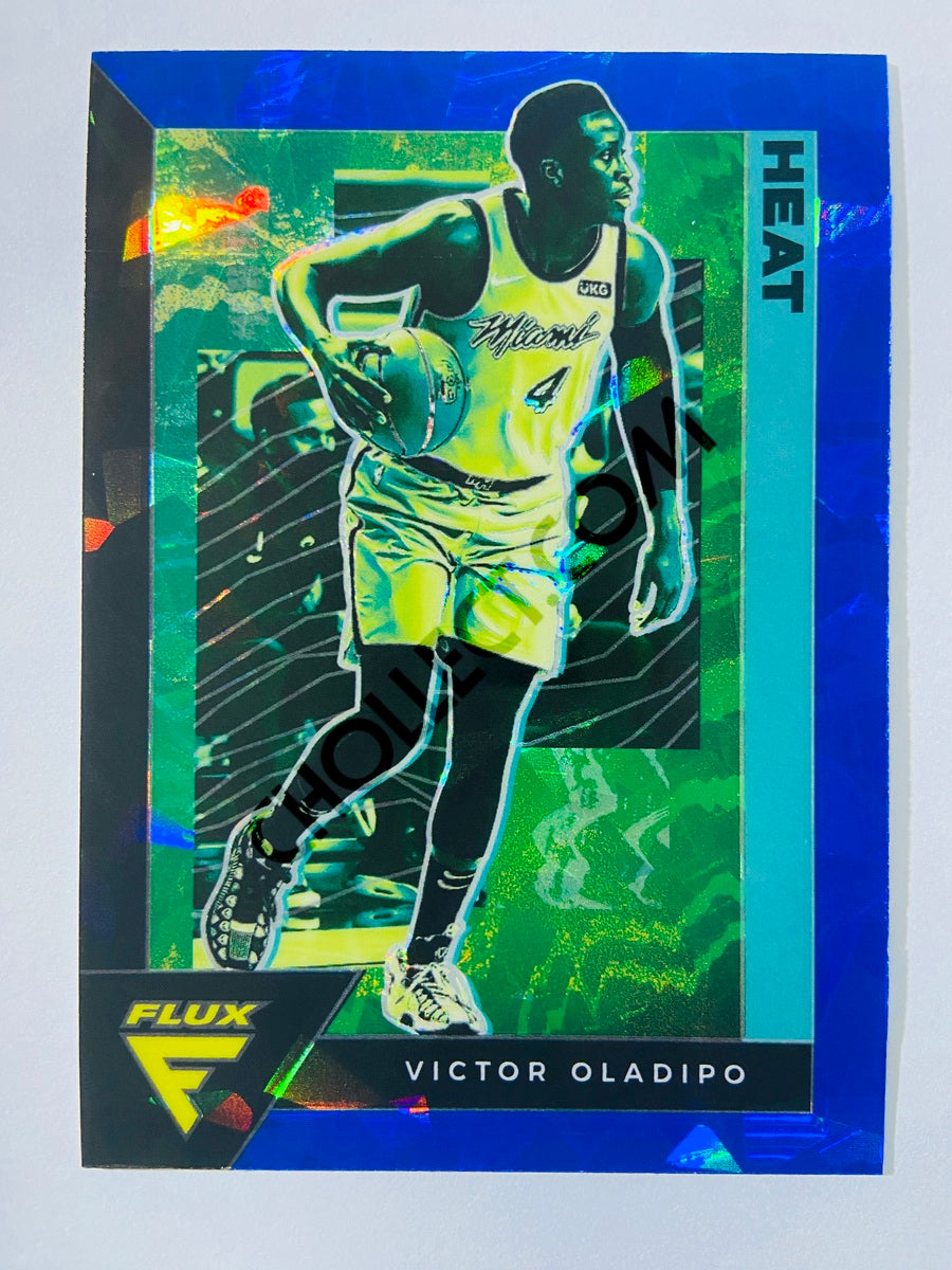 Victor Oladipo - Miami Heat 2020-21 Panini Flux Blue Cracked Ice Parallel #91