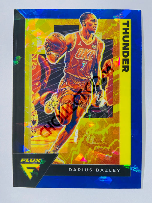 Darius Bazley - Oklahoma City Thunder 2020-21 Panini Flux Blue Cracked Ice Parallel #124