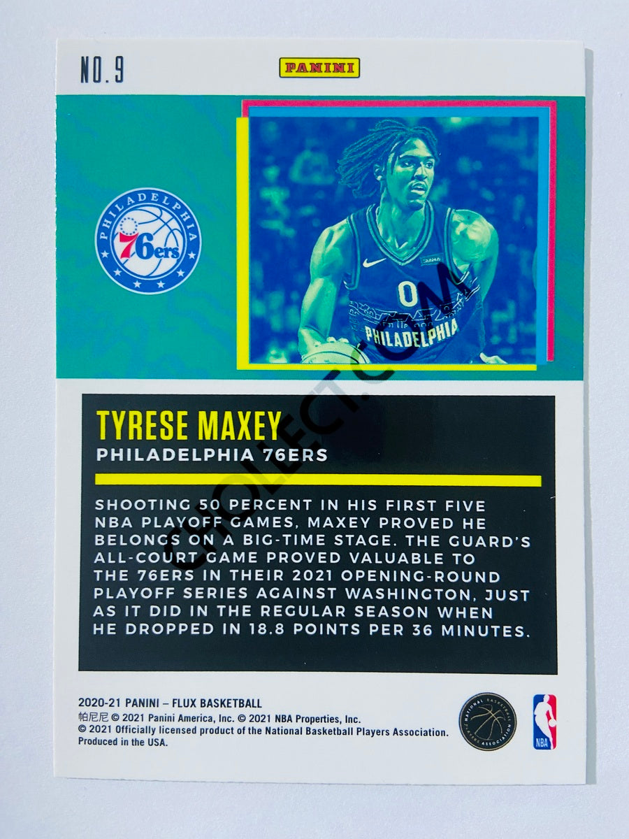 Tyrese Maxey - Philadelphia 76ers 2020-21 Panini Flux Freshman Year #9
