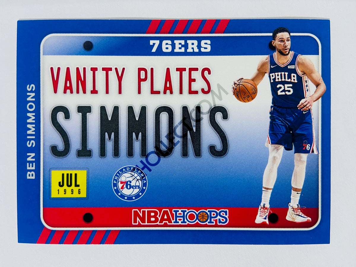 Ben Simmons – Philadelphia 76ers 2020-21 Panini Hoops Vanity Plates #20