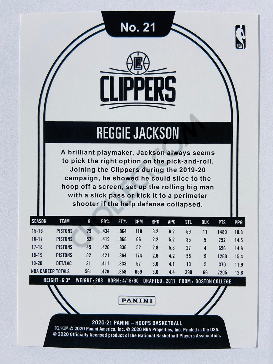 Reggie Jackson - Los Angeles Clippers 2020-21 Panini Hoops #21