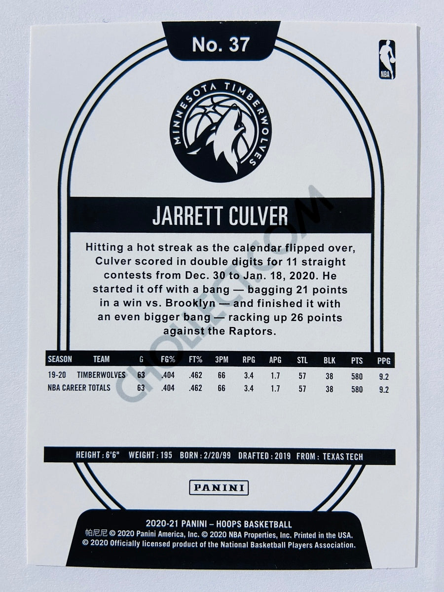 Jarrett Culver - Minnesota Timberwolves 2020-21 Panini Hoops #37