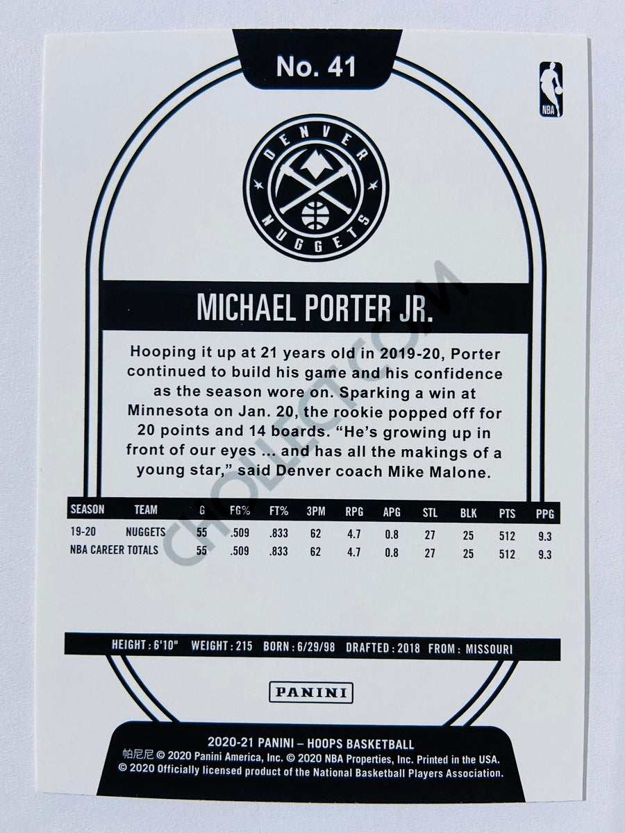 Michael Porter Jr. - Denver Nuggets 2020-21 Panini Hoops #41