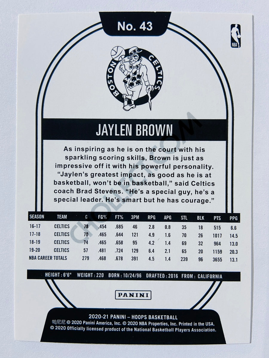 Jaylen Brown - Boston Celtics 2020-21 Panini Hoops #43