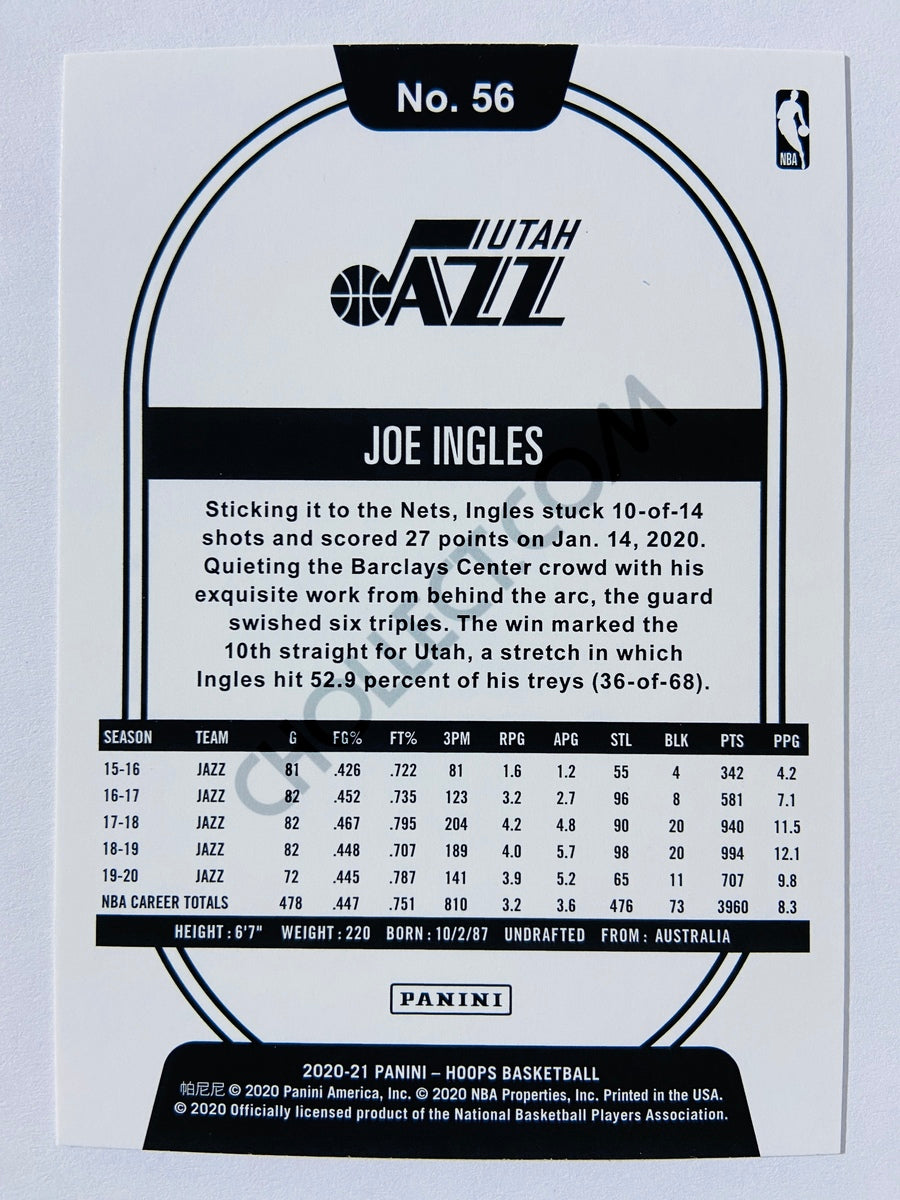 Joe Ingles - Utah Jazz 2020-21 Panini Hoops #56