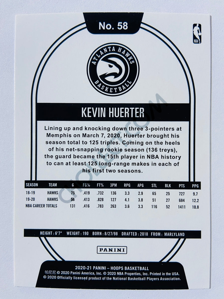 Kevin Huerter - Atlanta Hawks 2020-21 Panini Hoops #58