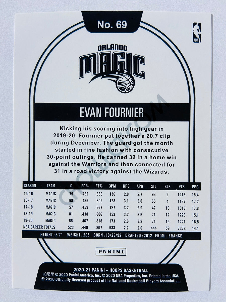 Evan Fournier - Orlando Magic 2020-21 Panini Hoops #69