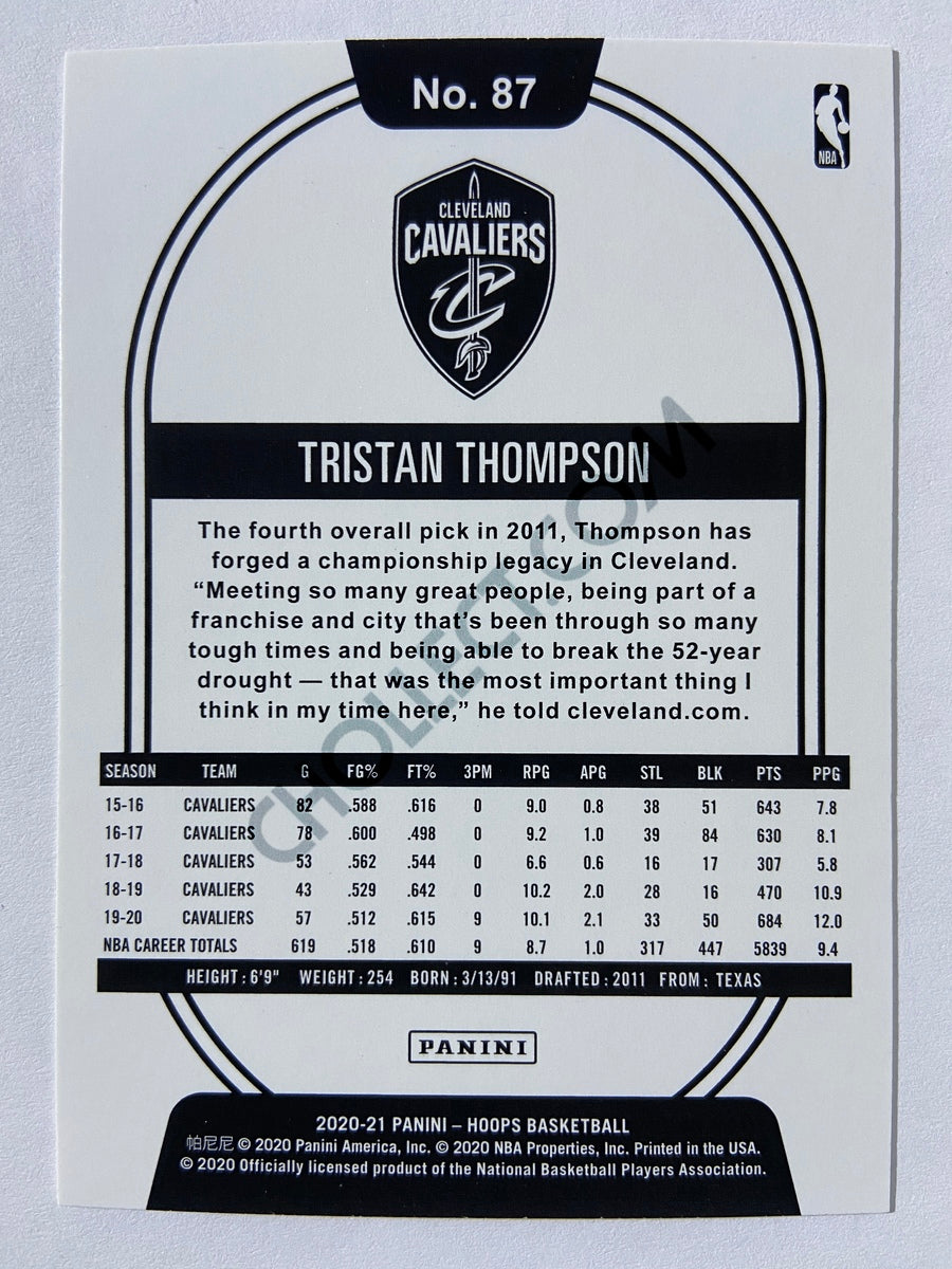 Tristan Thompson - Cleveland Cavaliers 2020-21 Panini Hoops #87