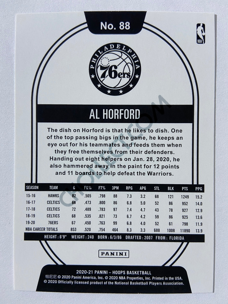 Al Horford - Philadelphia 76ers 2020-21 Panini Hoops #88