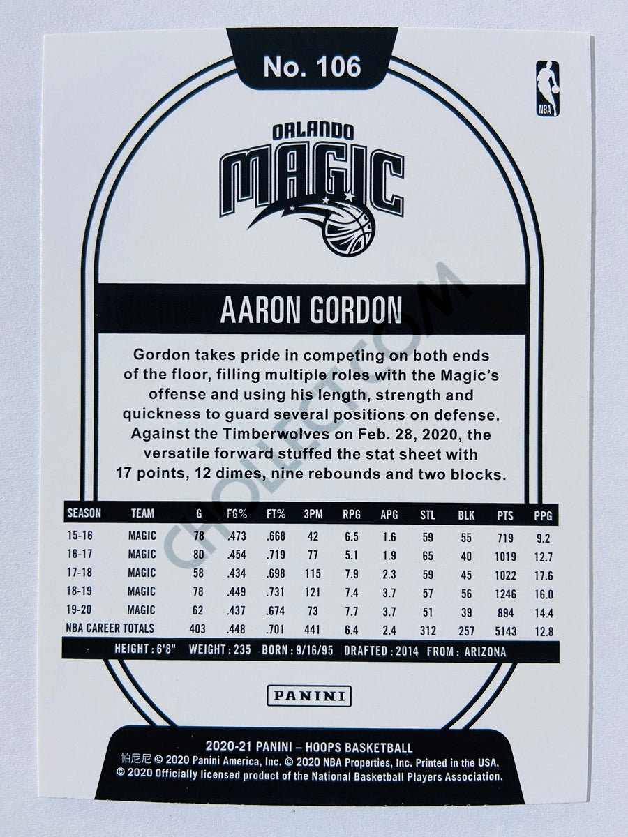 Aaron Gordon - Orlando Magic 2020-21 Panini Hoops #106