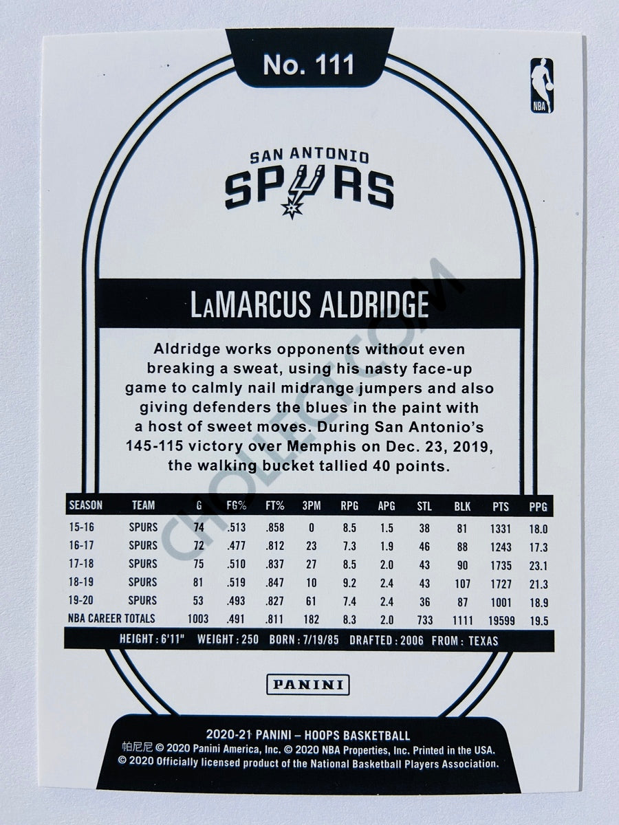 LaMarcus Aldridge - San Antonio Spurs 2020-21 Panini Hoops #111