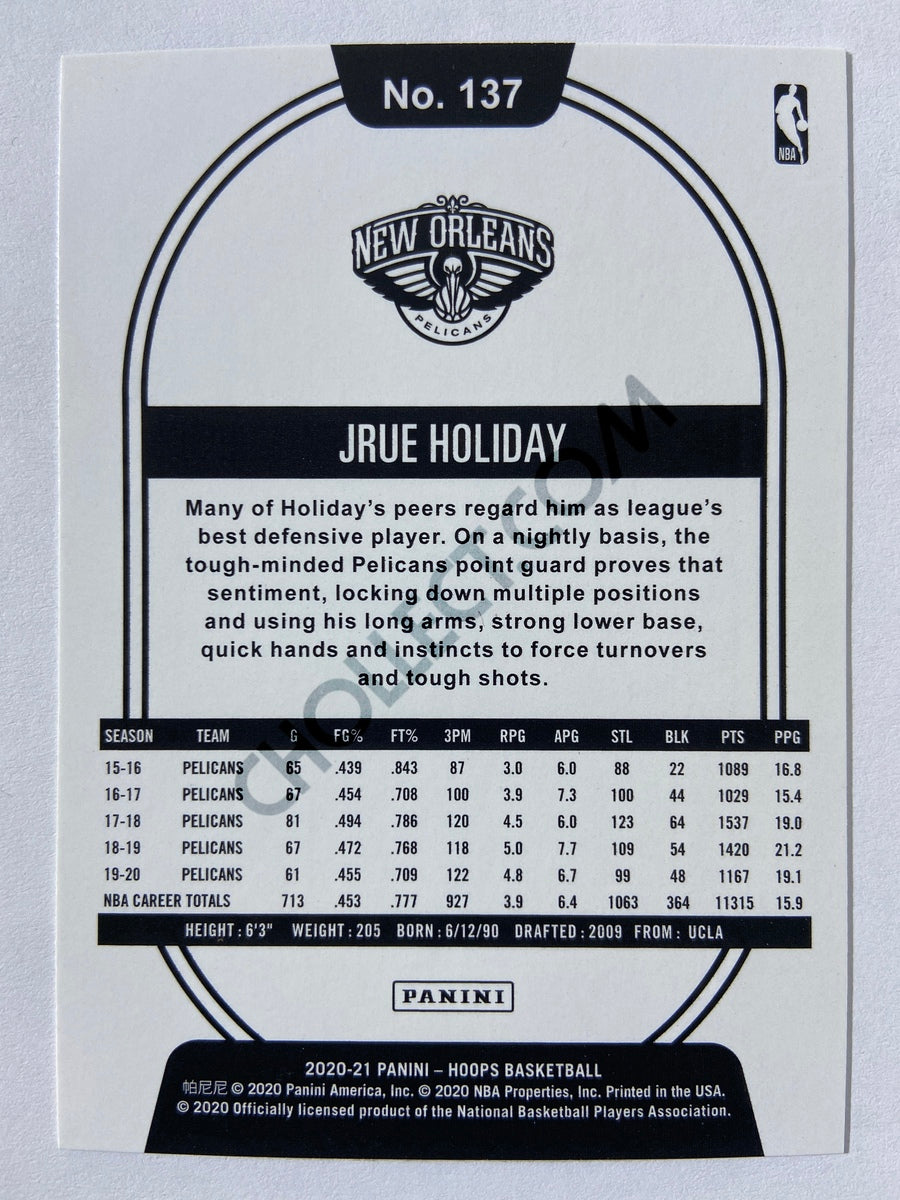 Jrue Holiday - New Orleans Pelicans 2020-21 Panini Hoops #137