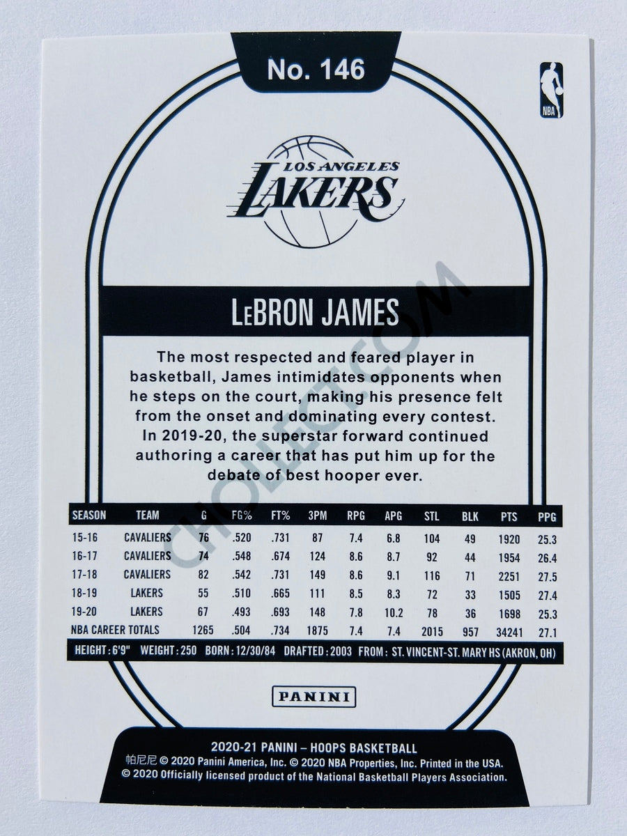 LeBron James - Los Angeles Lakers 2020-21 Panini Hoops #146