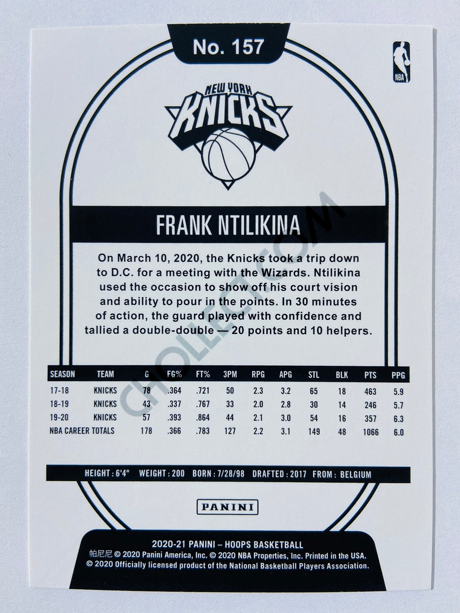 Frank Ntilikina - New York Knicks 2020-21 Panini Hoops #157