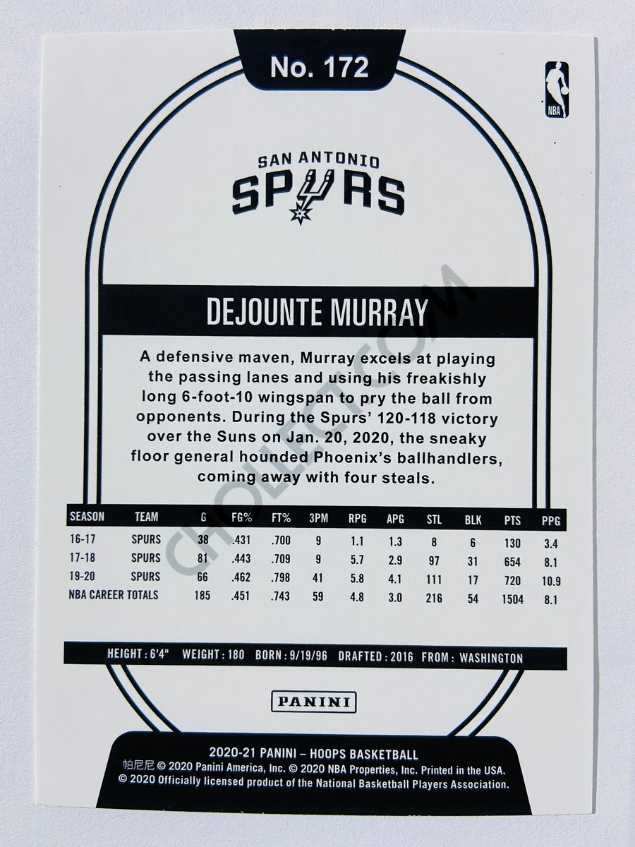 Dejounte Murray - San Antonio Spurs 2020-21 Panini Hoops #172