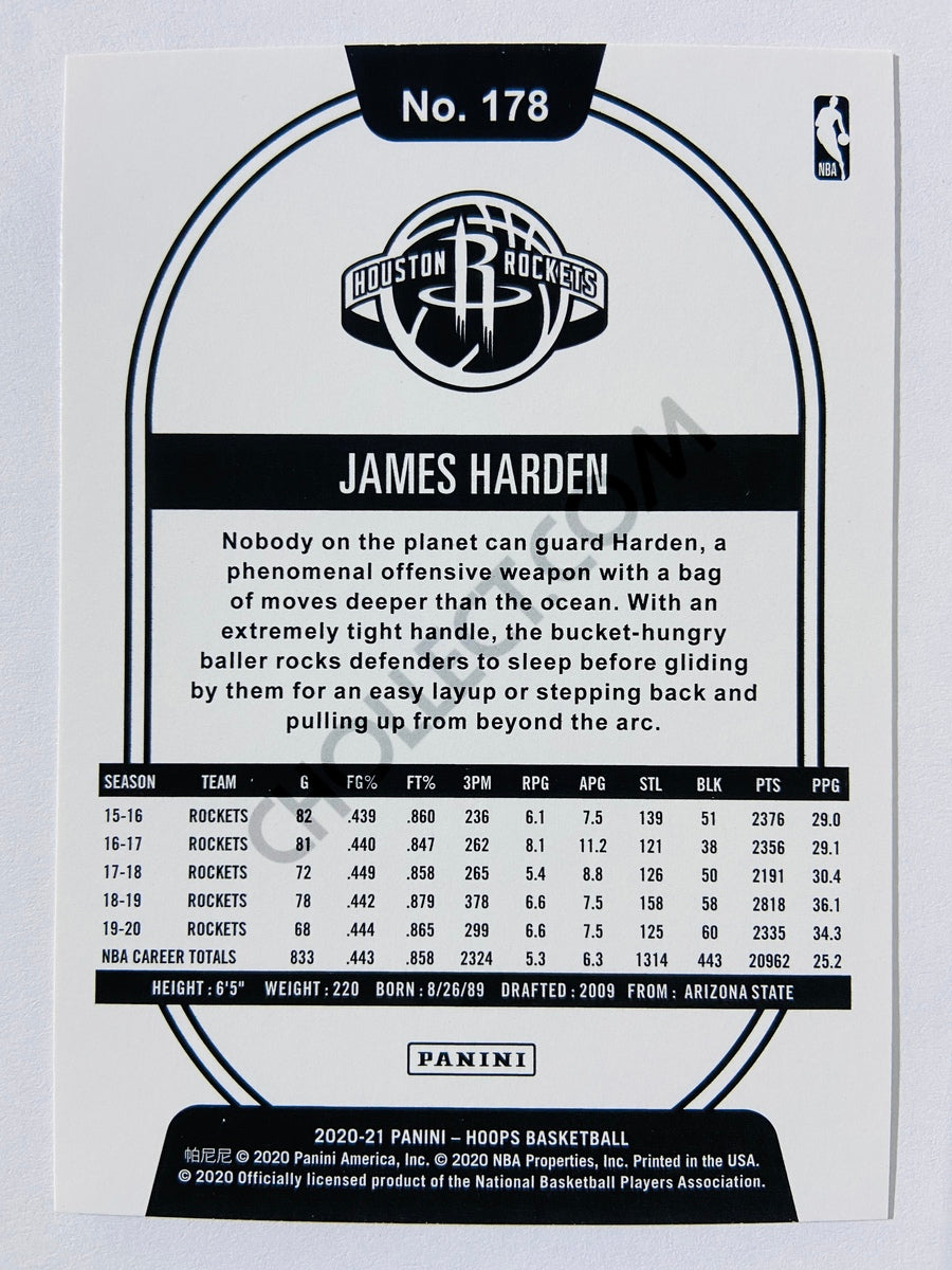 James Harden - Houston Rockets 2020-21 Panini Hoops #178