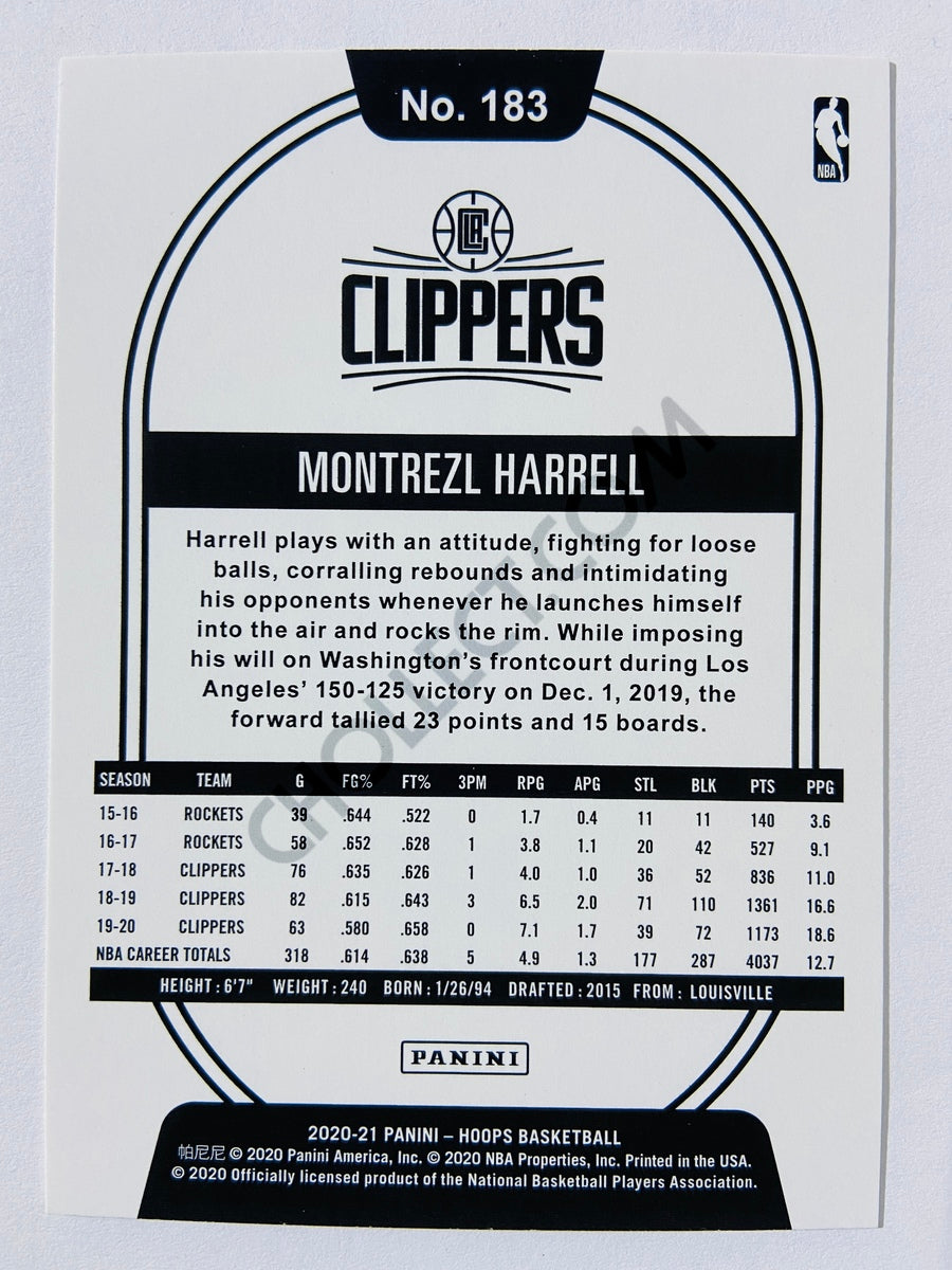 Montrezl Harrell - Los Angeles Clippers 2020-21 Panini Hoops #183