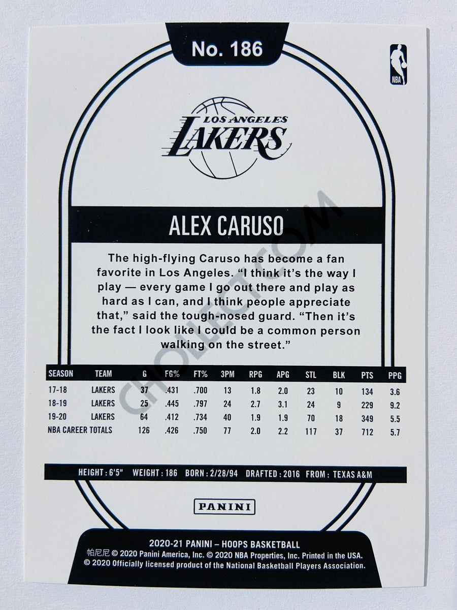 Alex Caruso - Los Angeles Lakers 2020-21 Panini Hoops #186