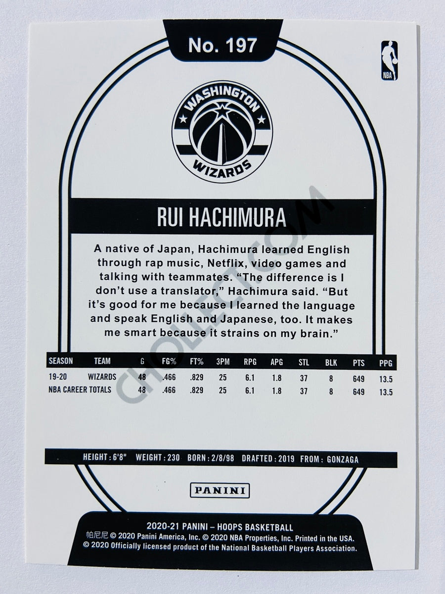 Rui Hachimura - Washington Wizards 2020-21 Panini Hoops #197