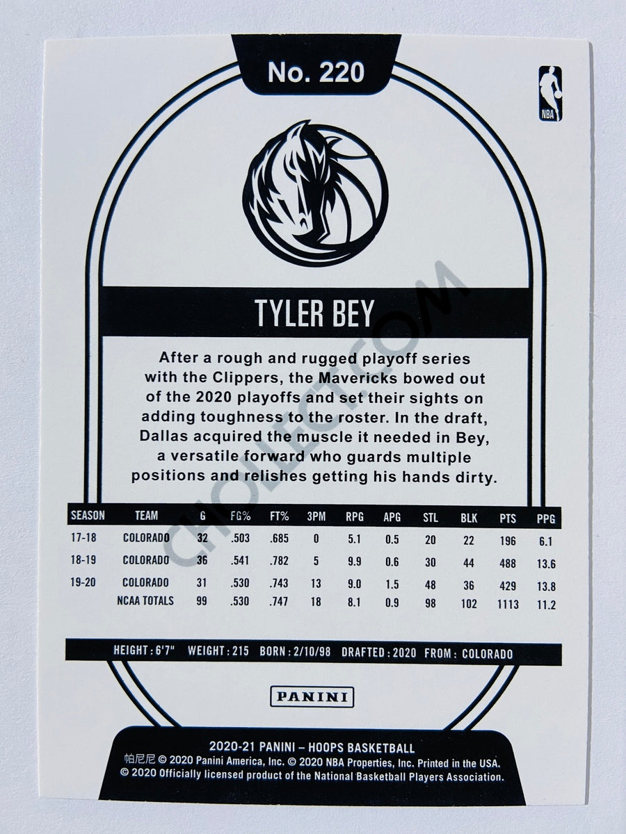 Tyler Bey - Dallas Mavericks 2020-21 Panini Hoops RC Rookie #220