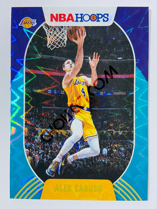 Alex Caruso - Los Angeles Lakers 2020-21 Panini Hoops Teal Explosion Parallel #186