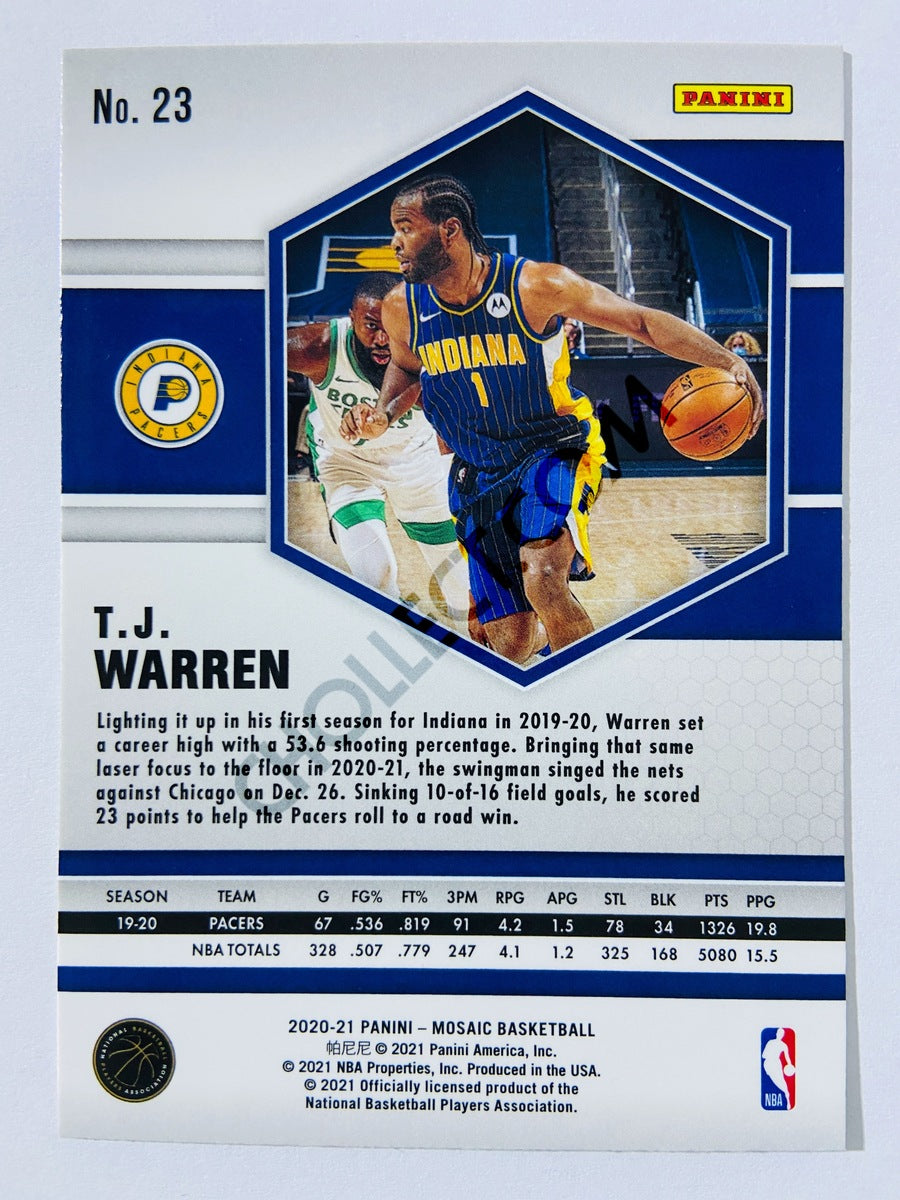 T.J. Warren – Indiana Pacers 2020-21 Panini Mosaic #23