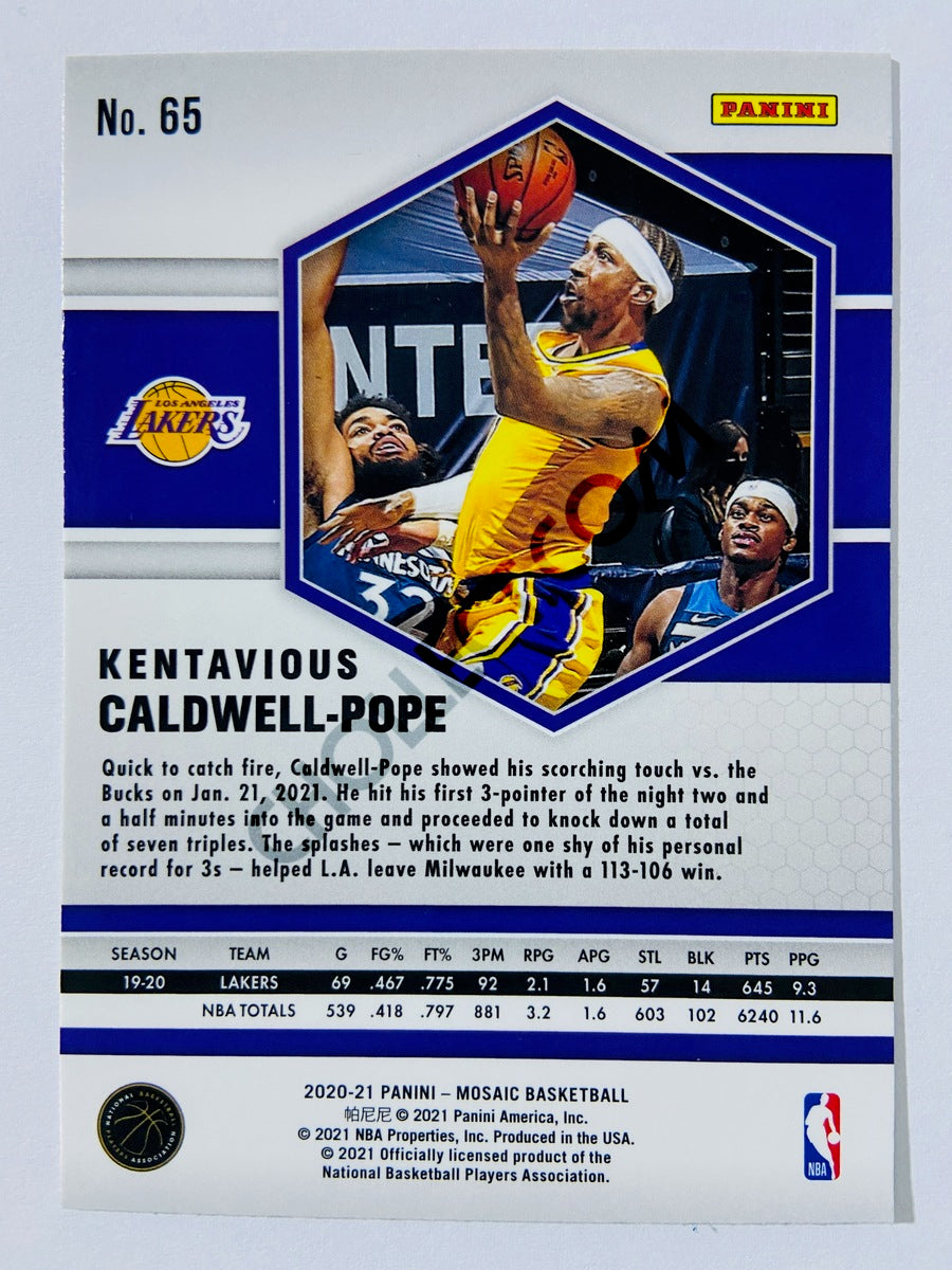 Kentavious Caldwell-Pope – Los Angeles Lakers 2020-21 Panini Mosaic #65