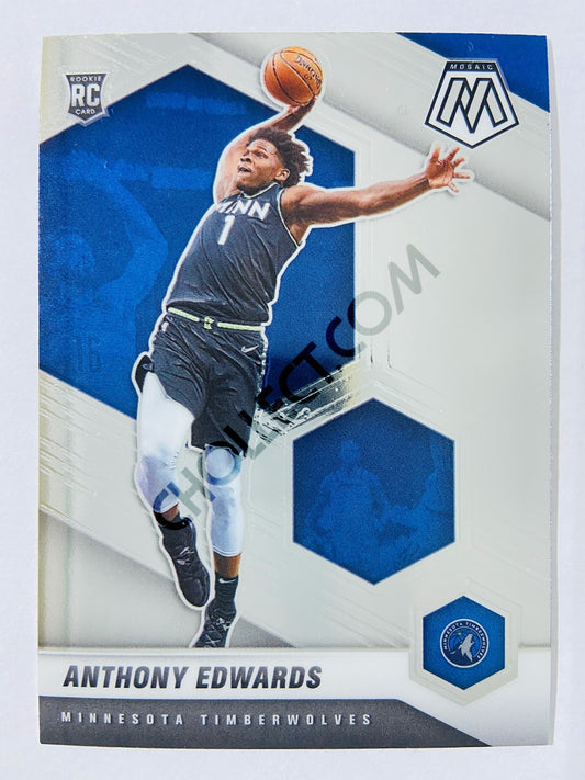 Anthony Edwards - Minnesota Timberwolves 2020-21 Panini Mosaic RC Rookie #201