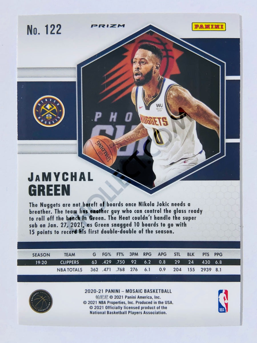 Jamychal Green – Denver Nuggets 2020-21 Panini Mosaic Pink Camo Parallel #122