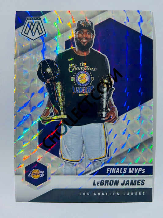 LeBron James – Los Angeles Lakers 2020-21 Panini Mosaic Finals MVPs Mosaic Parallel #297