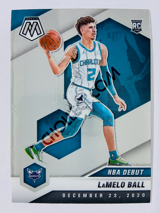 LaMelo Ball - Charlotte Hornets 2020-21 Panini Mosaic NBA Debut RC Rookie #262