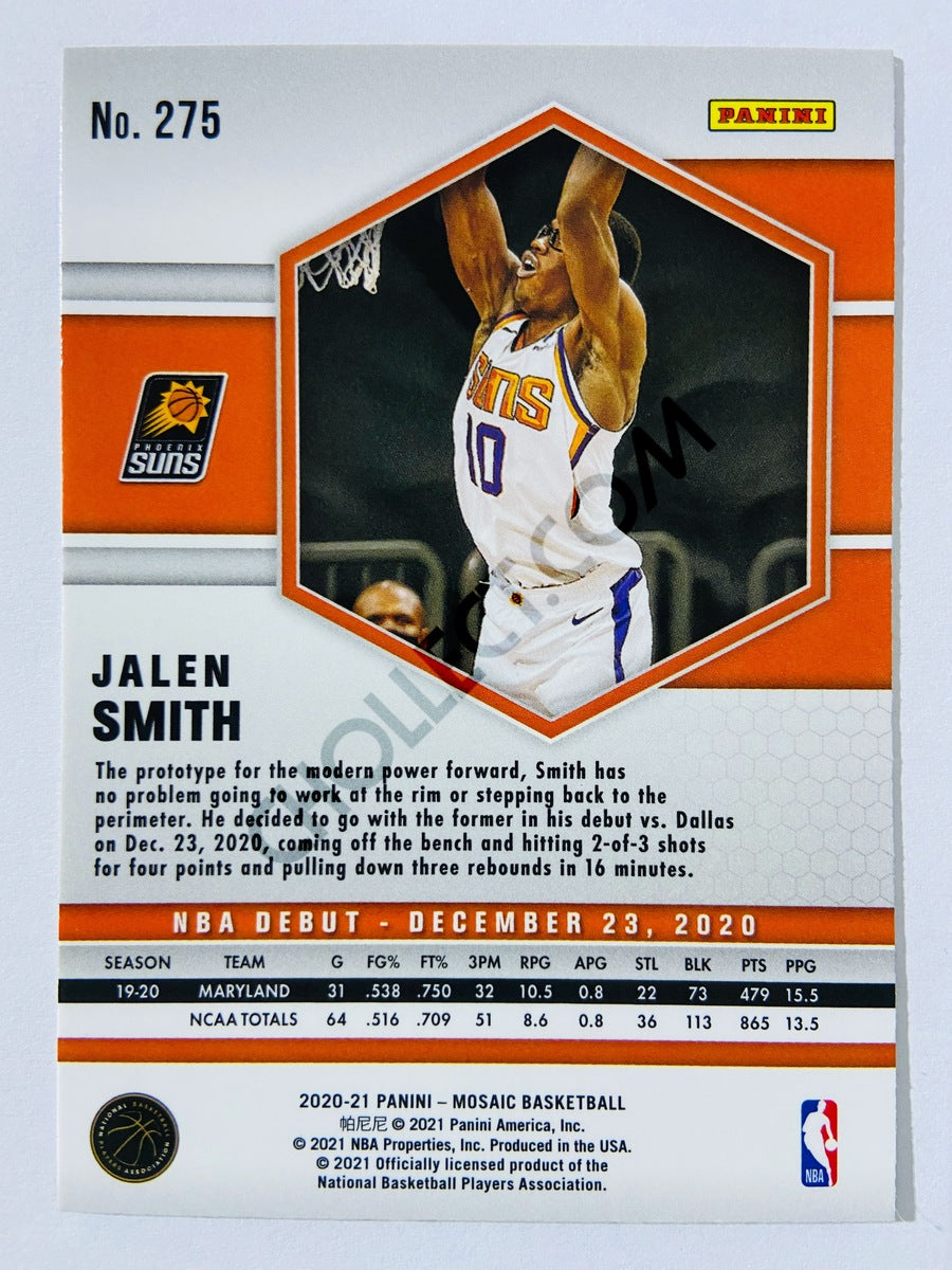 Jalen Smith – Phoenix Suns 2020-21 Panini Mosaic NBA Debut Silver Parallel RC Rookie #275