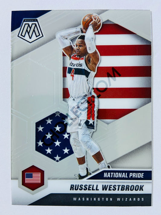 Russell Westbrook – Washington Wizards 2020-21 Panini Mosaic National Pride #253