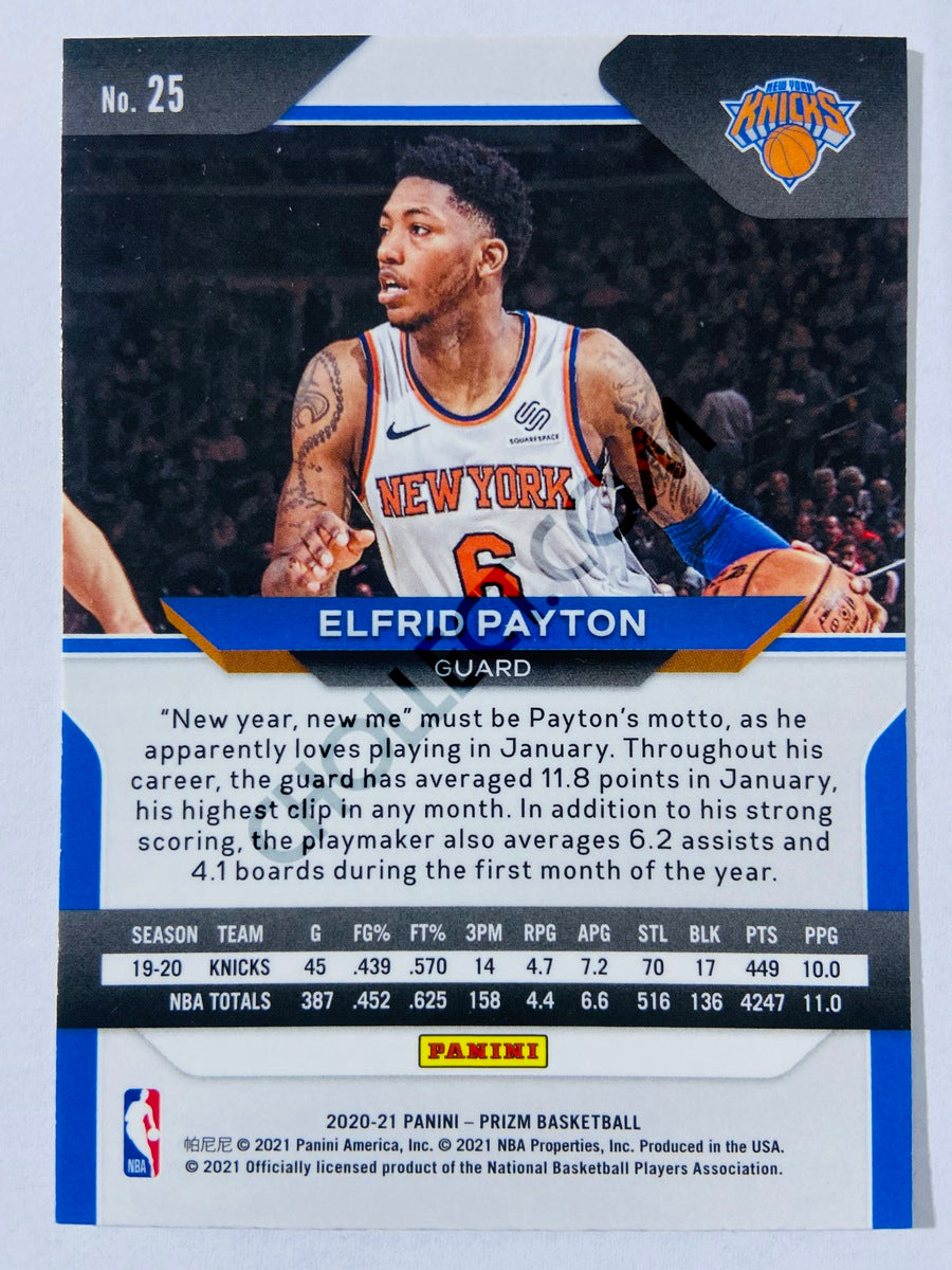 Elfrid Payton - New York Knicks 2020-21 Panini Prizm #25