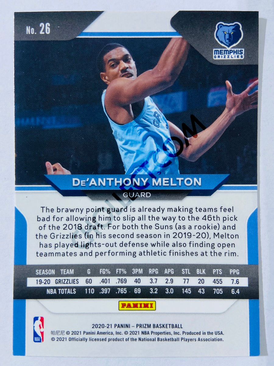 De'Anthony Melton - Memphis Grizzlies 2020-21 Panini Prizm #26