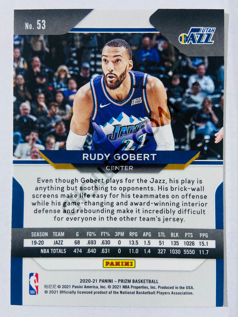 Rudy Gobert - Utah Jazz 2020-21 Panini Prizm #53