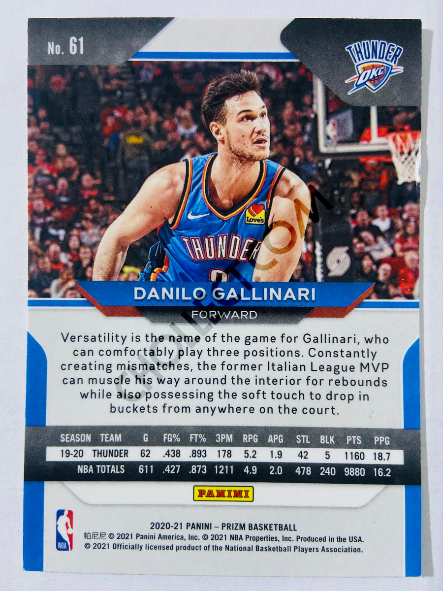 Danilo Gallinari - Oklahoma City Thunder 2020-21 Panini Prizm #61