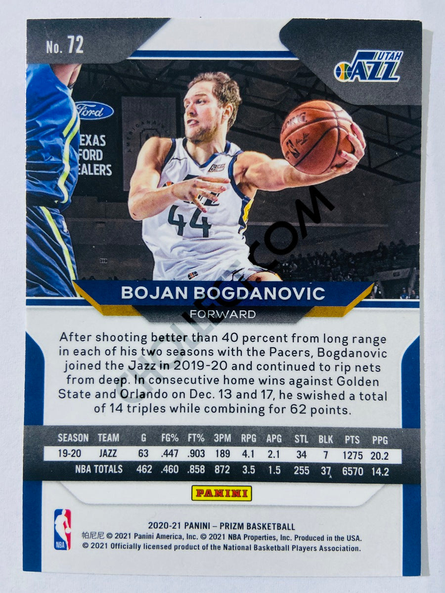 Bojan Bogdanovic - Utah Jazz 2020-21 Panini Prizm #72