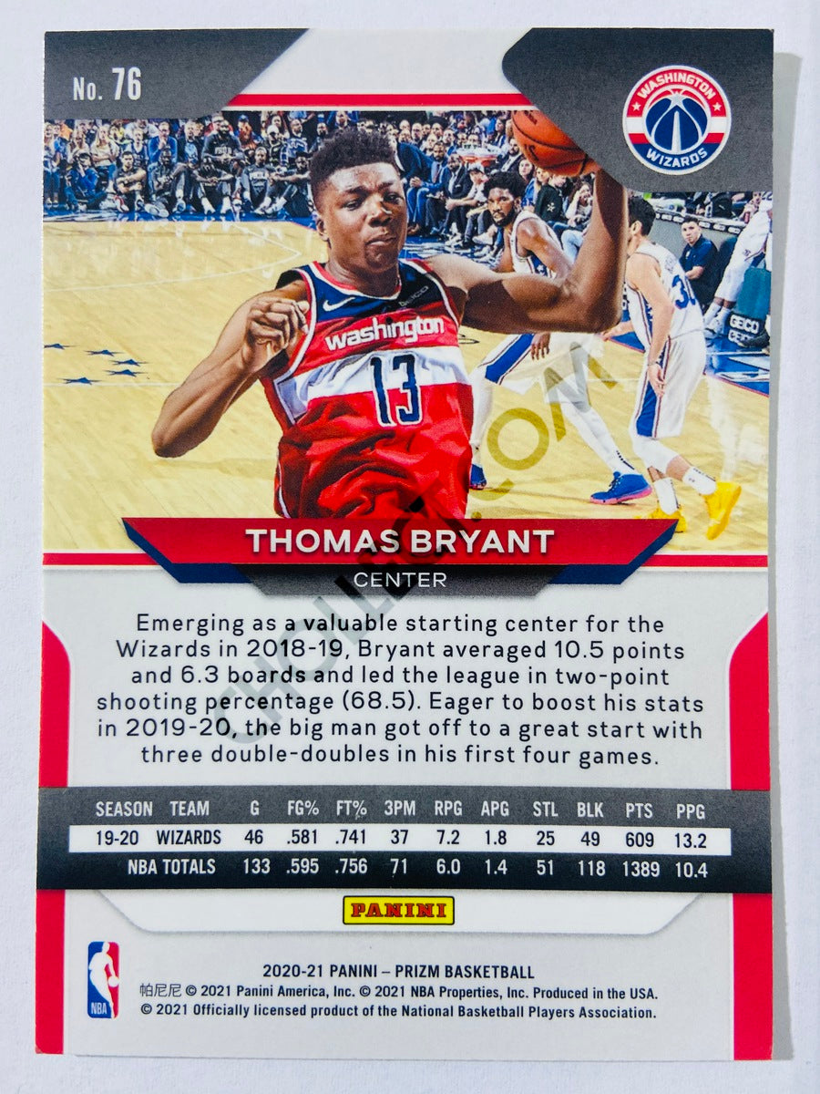 Thomas Bryant - Washington Wizards 2020-21 Panini Prizm #76