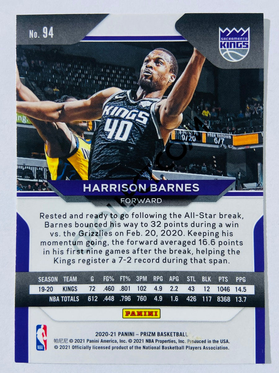 Harrison Barnes - Sacramento Kings 2020-21 Panini Prizm #94