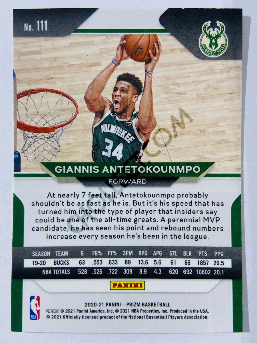 Giannis Antetokounmpo - Milwaukee Bucks 2020-21 Panini Prizm #111