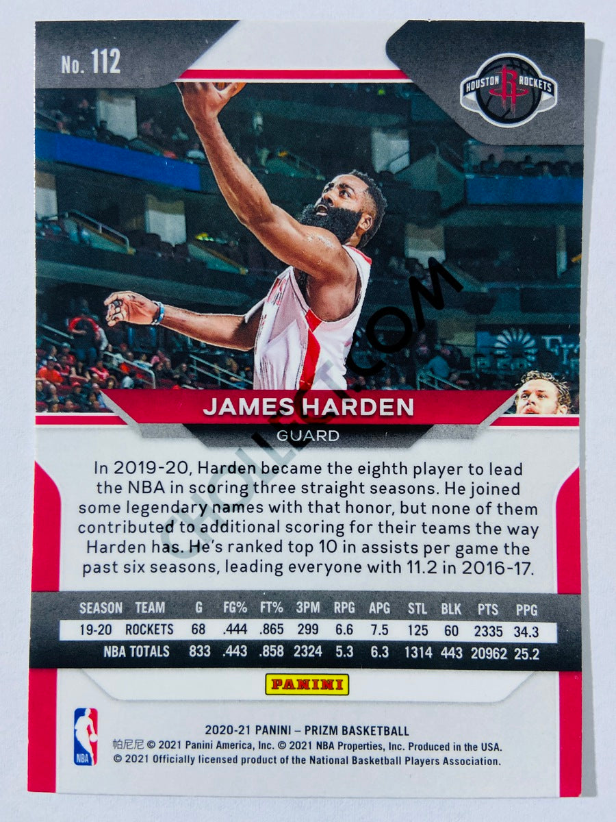 James Harden - Houston Rockets 2020-21 Panini Prizm #112