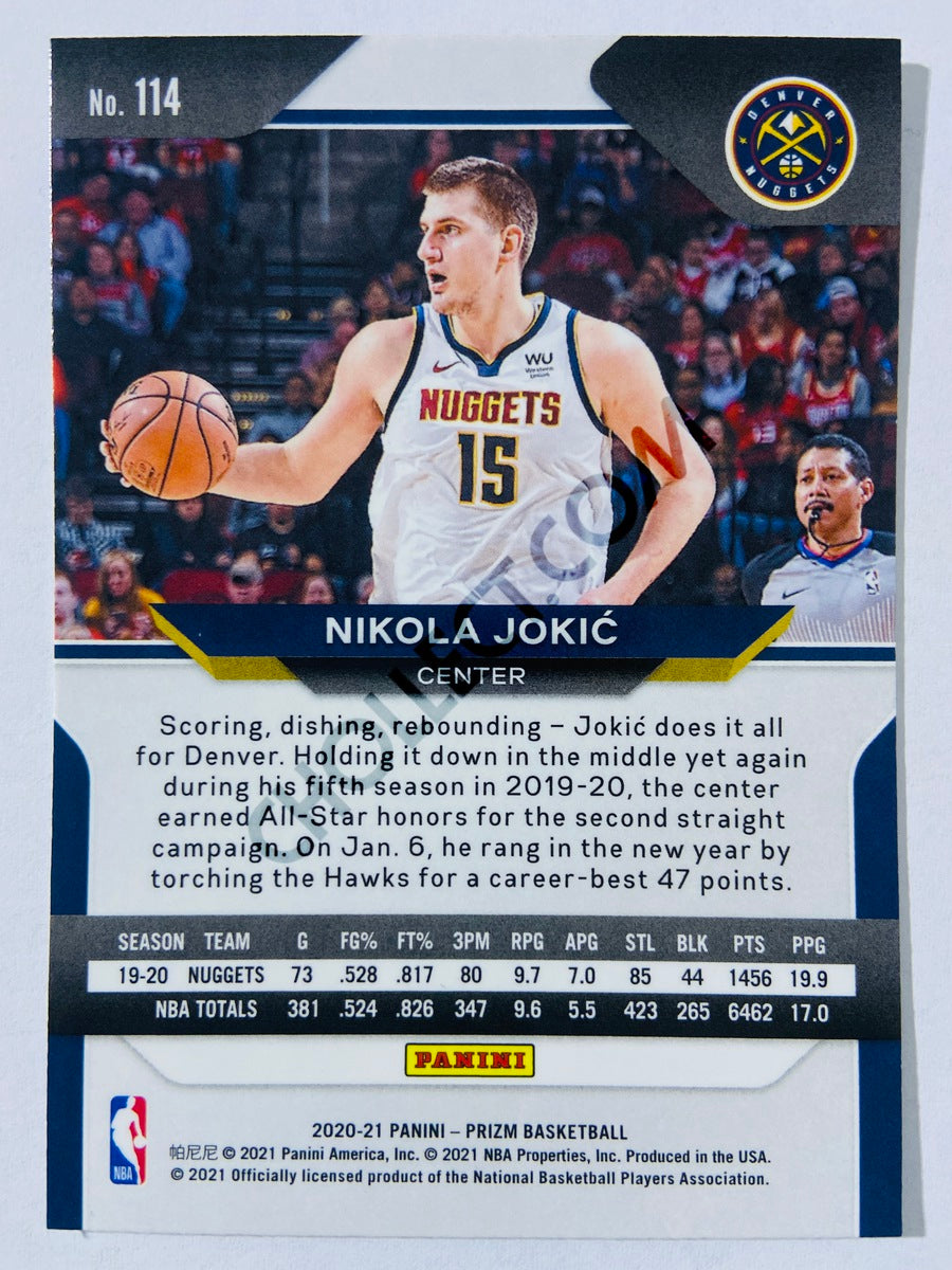 Nikola Jokic - Denver Nuggets 2020-21 Panini Prizm #114